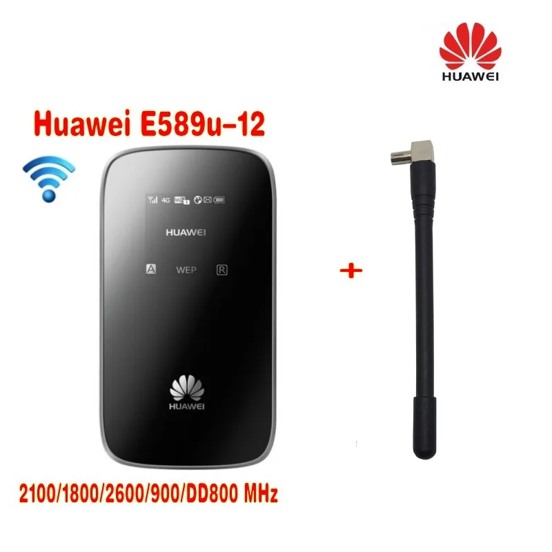 Разблокированный Huawei E589u 12 4G LTE FDD Беспроводной Мобильный Wi Fi Модем Широкополосный
