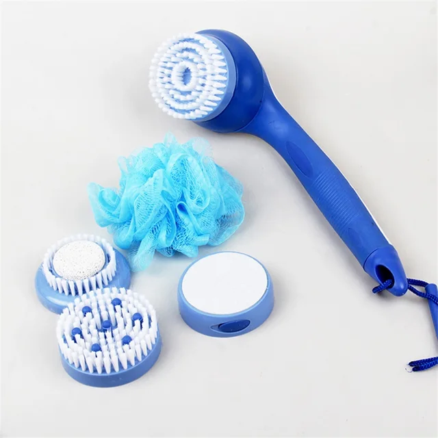 NEW Cleaning Bath Brush Wash Rotary SPA Massage Electric Shower Brush