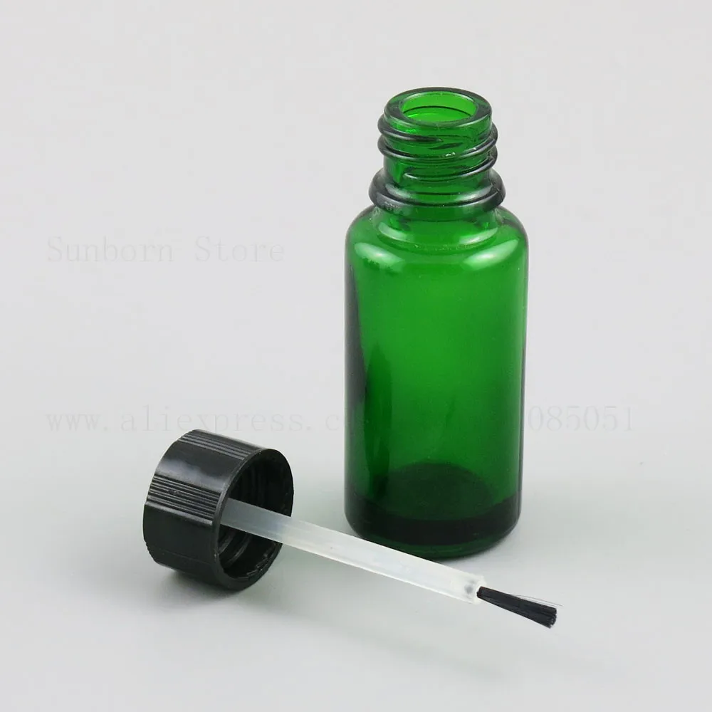 500X пустой многоразове Атомайзеры лак для ногтей бутылочка с кисточкой 5/10/15/20/30/50/100 мл синий зеленый бутылки косметический контейнер