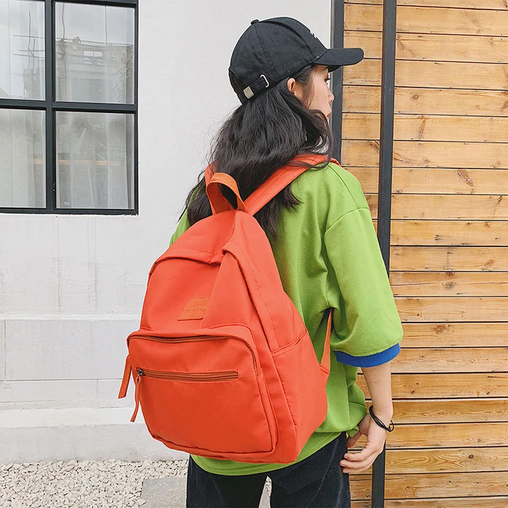 

Woman Nylon waterproof Backpacks High capacity School Bags for Teenagers girls Laptop Backpack travel pack student bag sac a dos
