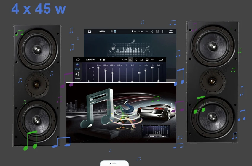 Top 2 GB RAM Android 7.1.2 Car DVD Radio Player for AUDI A3 2002-2011 S3 RS3 with WiFi Bluetooth GPS Navigation Stereo 11
