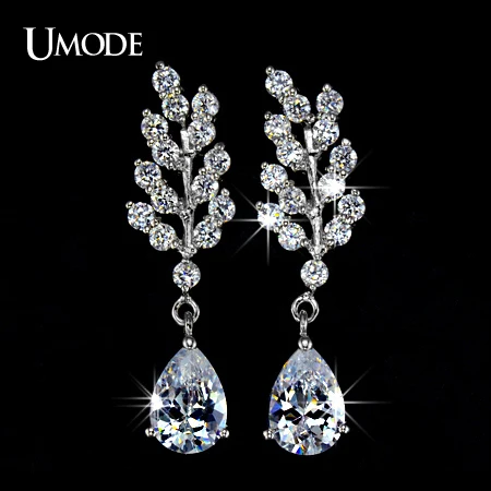 font b UMODE b font Fashion Plant Shaped Post Dangle font b Earring b font