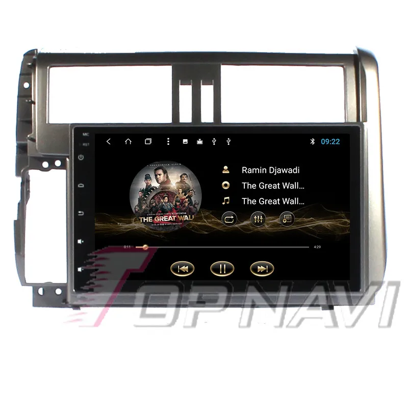  Auto Plug&Play Radio for Toyota PRADO 2010 2011 2012 2013 Android 8.1 Topnavi Octa Core Car Bluetoo