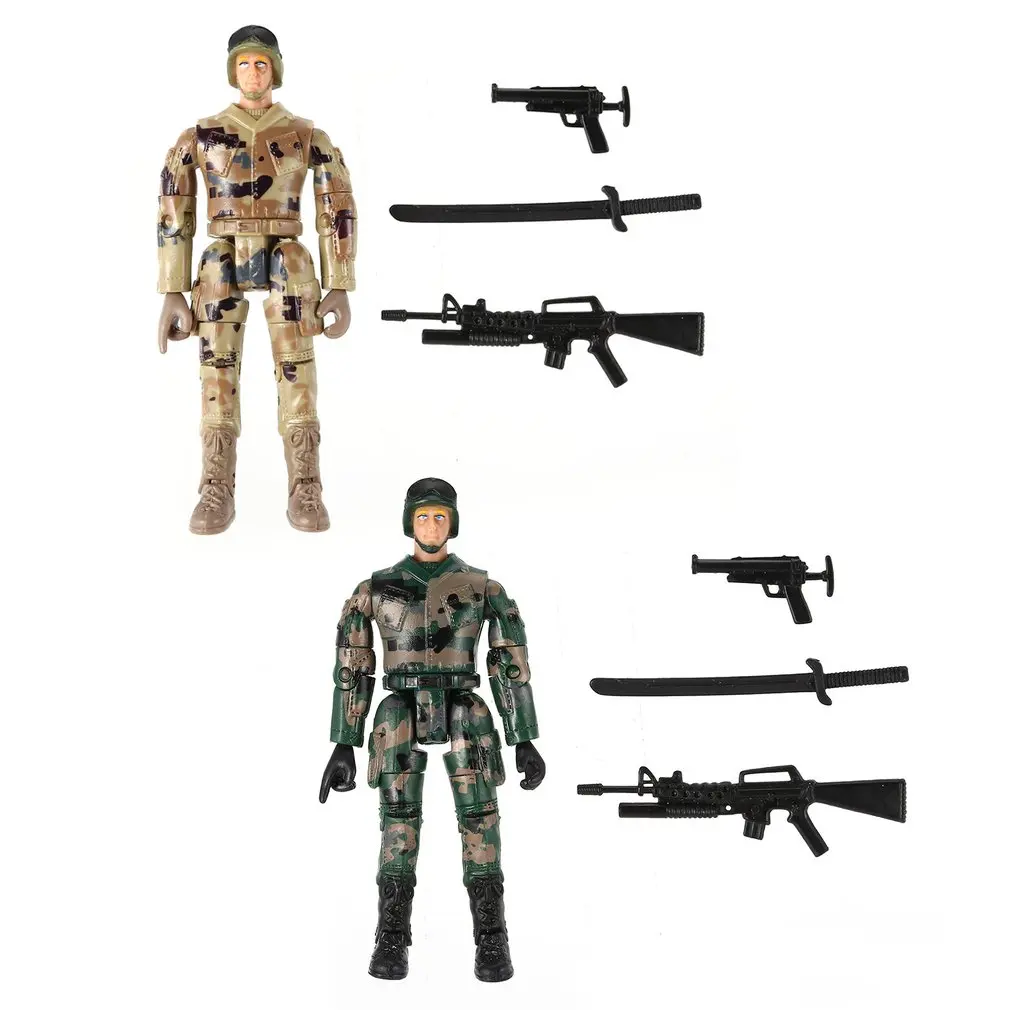

2Pcs WPL Simulate Action Figure Soldier Doll 10cm Random Delivery Military Trunk Model RC Car Spare Parts Accessories