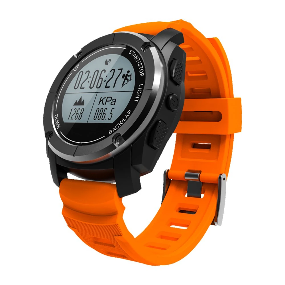 GPS Smart Watch Men Sports Bracelet S928 Smartwatch For Facebook Wechat Fitness Tracker Temperature Pressure Height Pace Speed |