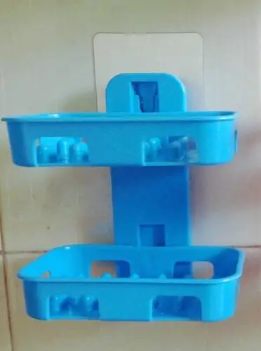 H23 blue HOMETREE высокое качество двойное слоёное мыло коробка присоска держатель крепкая домашняя кухонная сливная система полка для ванной Аксессуары H23 - Цвет: H23 blue