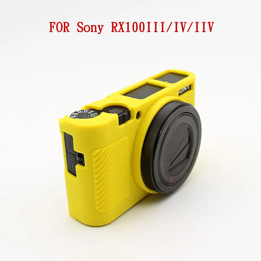 Мягкая сумка для камеры силиконовый чехол для sony A5000 A5100 A6000 A6300 A6500 RX100 III IV - Цвет: RX100III IV Yellow