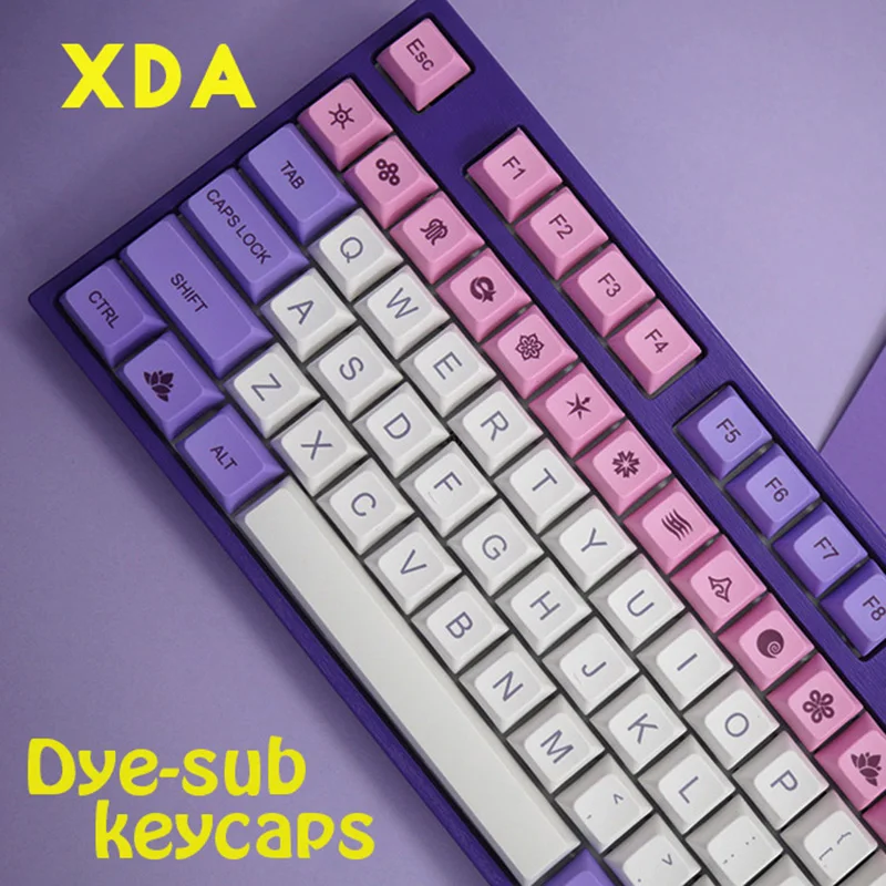 122 клавиши XDA ARC HANA краска сублимированная PBT DSA keycaps Macaron Ethermal для механической