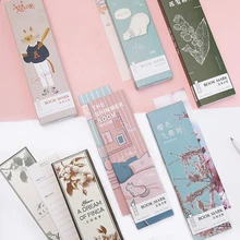 30 шт./упак. Kawaii милые Сакура Закладка в форме цветка Бумага закладки страничная Закладка школьные канцелярские принадлежности Papeleria sl1958