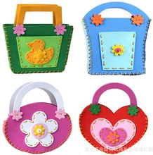 Children handmade bags EVA foam puzzles DIY crafts for kids learning and educational toys W024