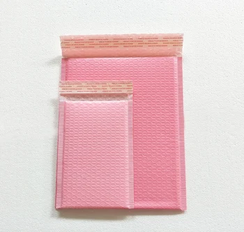 

Outter size 250*300+40mm Light pink Poly bubble Mailer envelopes padded Mailing Bag Self Sealing 20pcs/lot