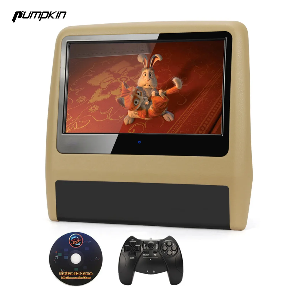 Pumpkin 1PCS/LOT Car Headrest DVD Player 9 Inch Touch Screen Headrest