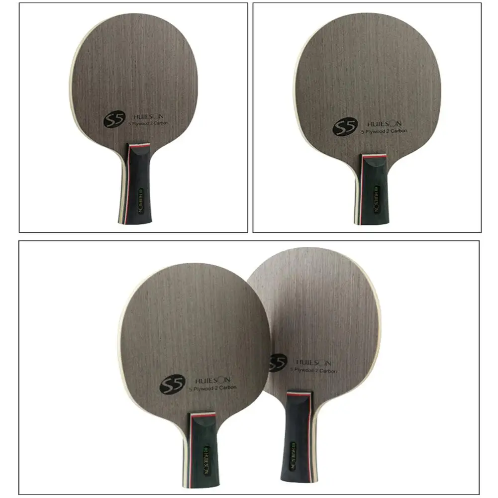 Huieson نانو الكربون تنس الطاولة بليد 7 رقائق الخشب ayous متوسط سرعة بينغ بونغ مضرب