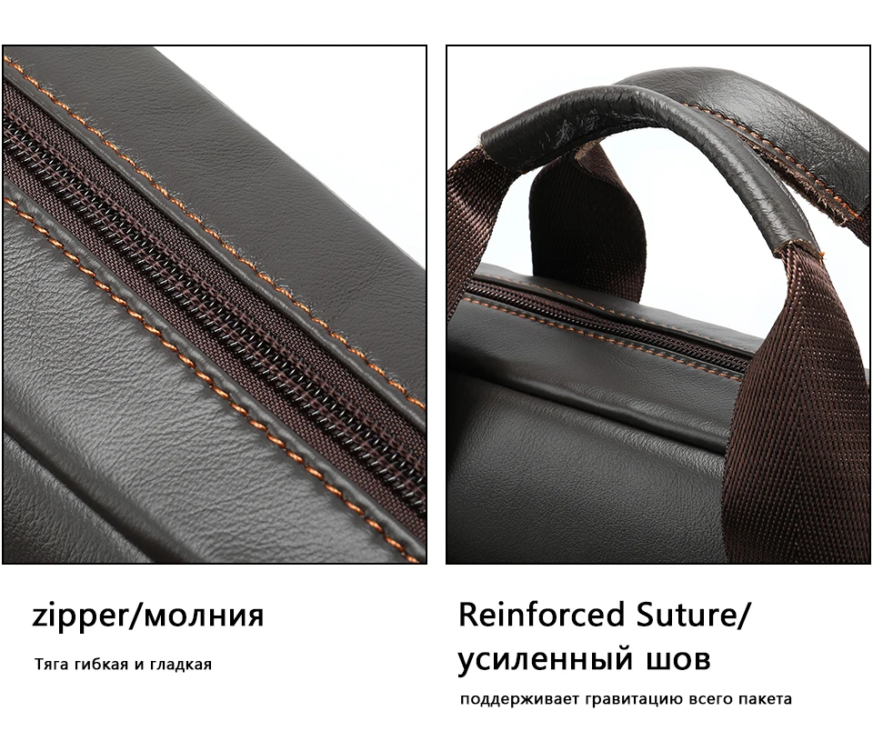 Men 's Bag Genuine Leather Shoulder Crossbody Bags for Men Handbags Flap Large Capacity Vintage Male Bag for Ipad phone 22