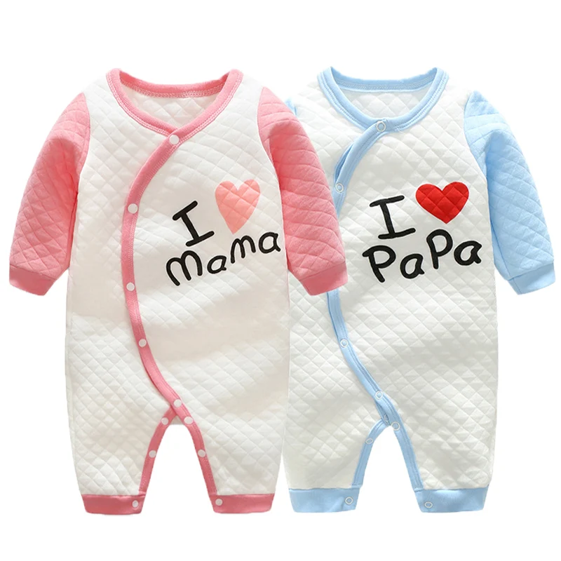 baby rompers I love mama I love papa