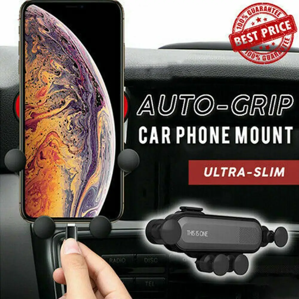

Universal Car Phone Mount Auto Air Vent Grip Gravity Car Phone Holder For Your Mobile Phone Car Phone Holder