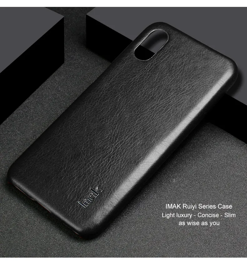 Imak Роскошный Ruiyi чехол s для Xiaomi Mi 8 Explorer edition чехол задняя крышка чехол для телефона жесткий ПУ ПК чехол для телефона