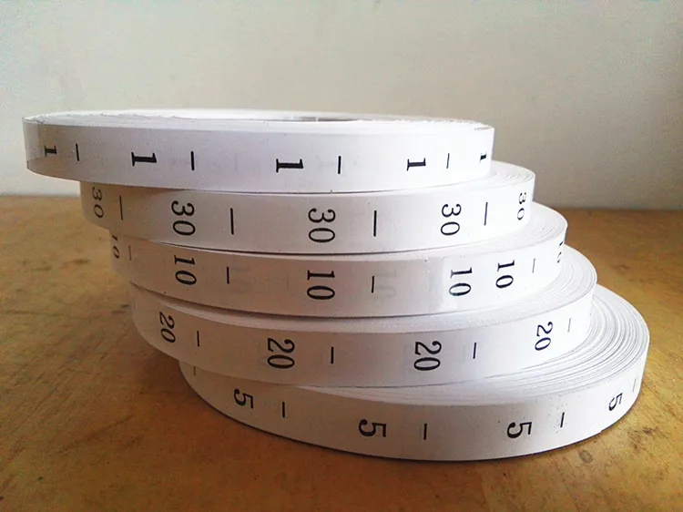 Number 1~100 Size Labels 3000PCS/Roll Synthetic White Size Tags Kids Babys DIY Clothing Towel T-shirt Washable Care Labels Tags