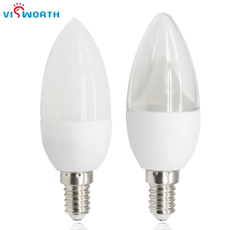 

3w 7w led candle light e14 base led lamp high power ac 220v 240v led bulb smd2835 12pcs warm cold white led light