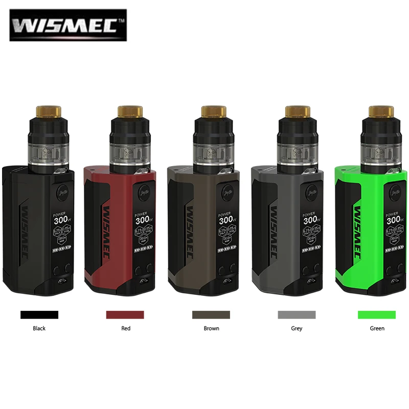 

Original Wismec Reuleaux RX GEN3 with 2ML GNOME Atomizer Tank Bespoke Firmware Tailor RXGEN3 BOX MOD 300W Vape MOD e-sigarette