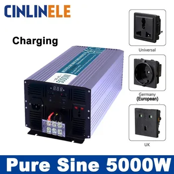 

Smart Inverters Charger 5000W Pure Sine Wave Inverters CLP5000A DC 12V 24V to AC 110V 220V 5000W Surge Power 10000W