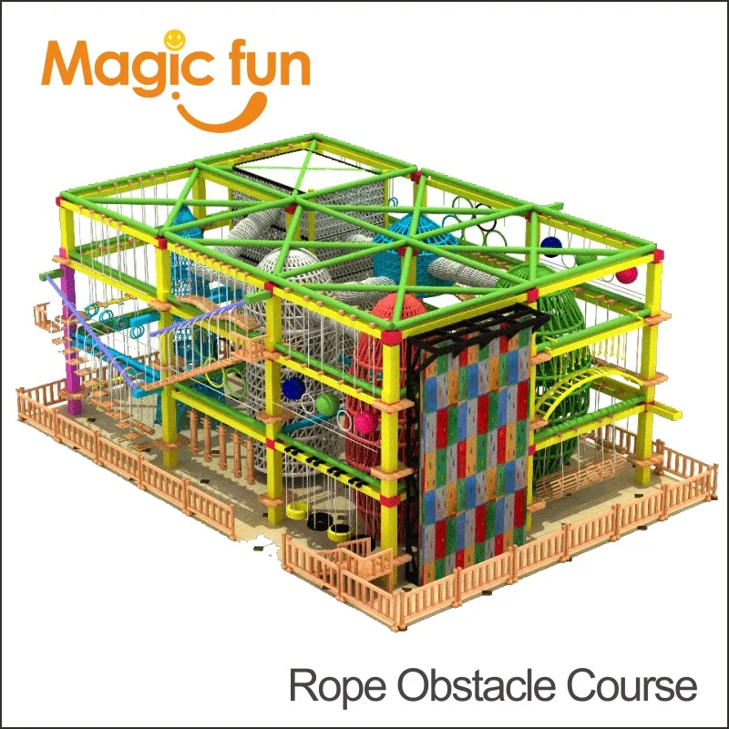 

MAGIC FUN High Ropes Challenge Course Outdoor Adventure Equipment Challenge Design Rope Course