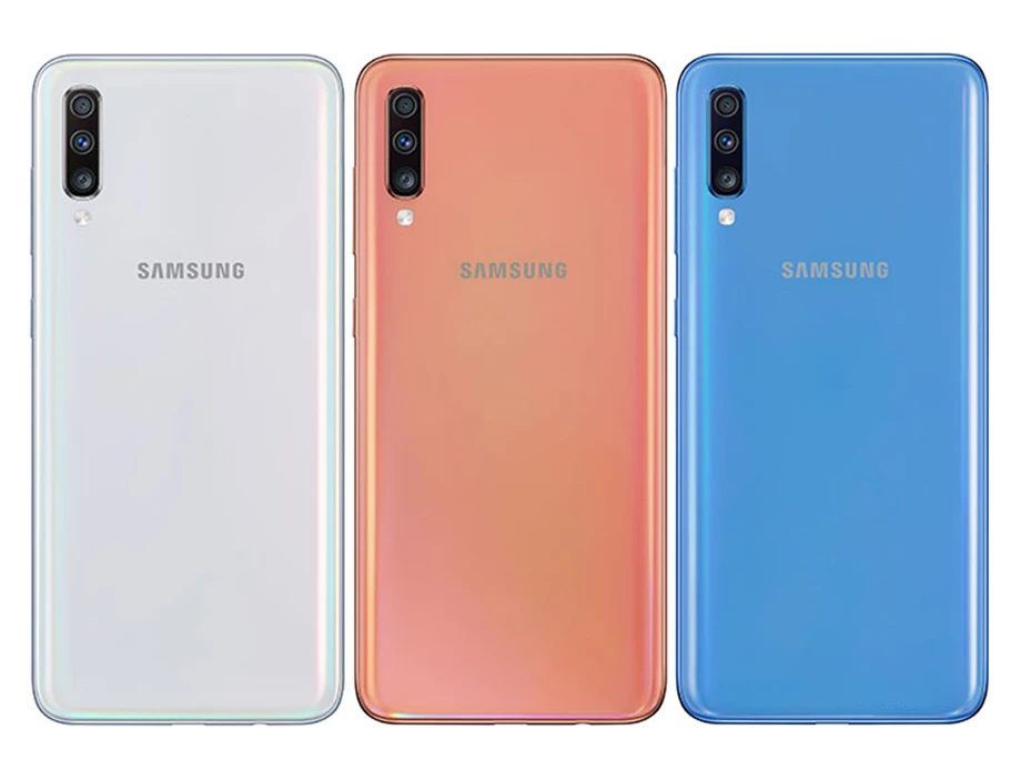 Samsung Galaxy A70 A7050 смартфон с 5 дюймовым дисплеем восьмиядерным процессором Snapdragon 6 7