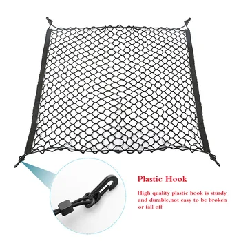 

Car Trunk Nets Nylon Luggage Mesh Storage Organizer Bag 4 Hooks Car Styling For Chevrolet cruze aveo captiva trax epica spark
