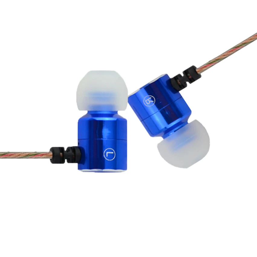 

Wholesale 10pcs Stereo Metal Earphones Not Entangled PVC Line Headset For Phone Computer