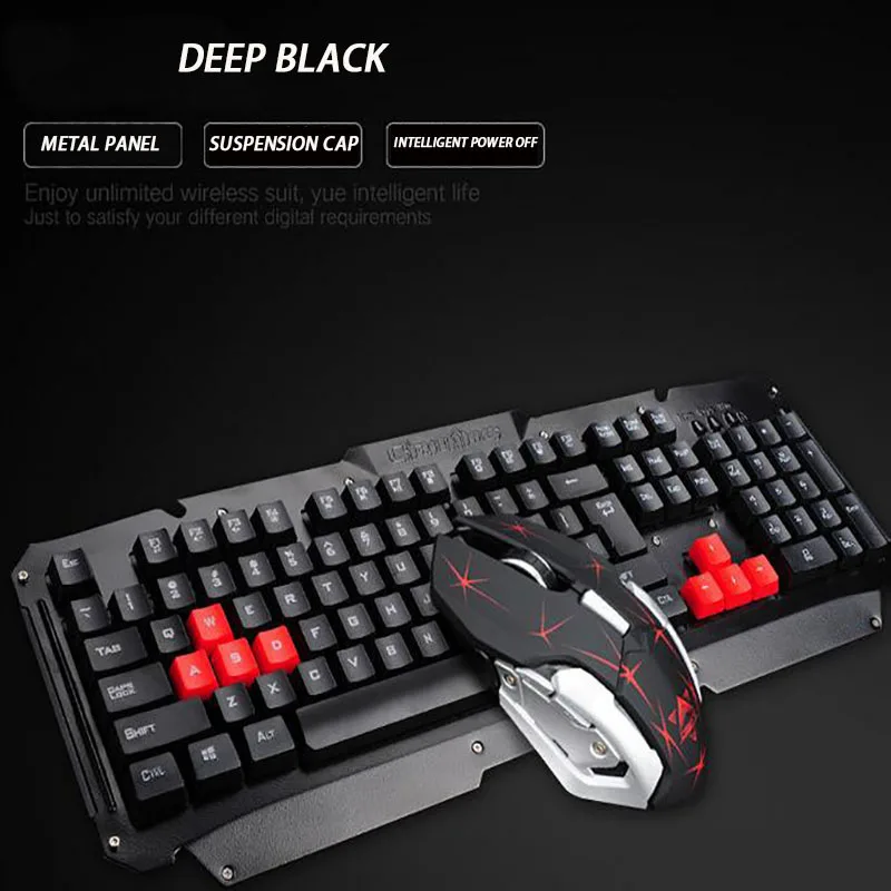 

New HK1600 wireless keyboard home office metal wireless gaming keyboard
