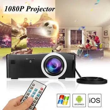 

Portable Mini Home Theater Wired LED Mini Projector Full HD 1080P UNIC UC18 Video Player Multimedia Projector For Home Cinema