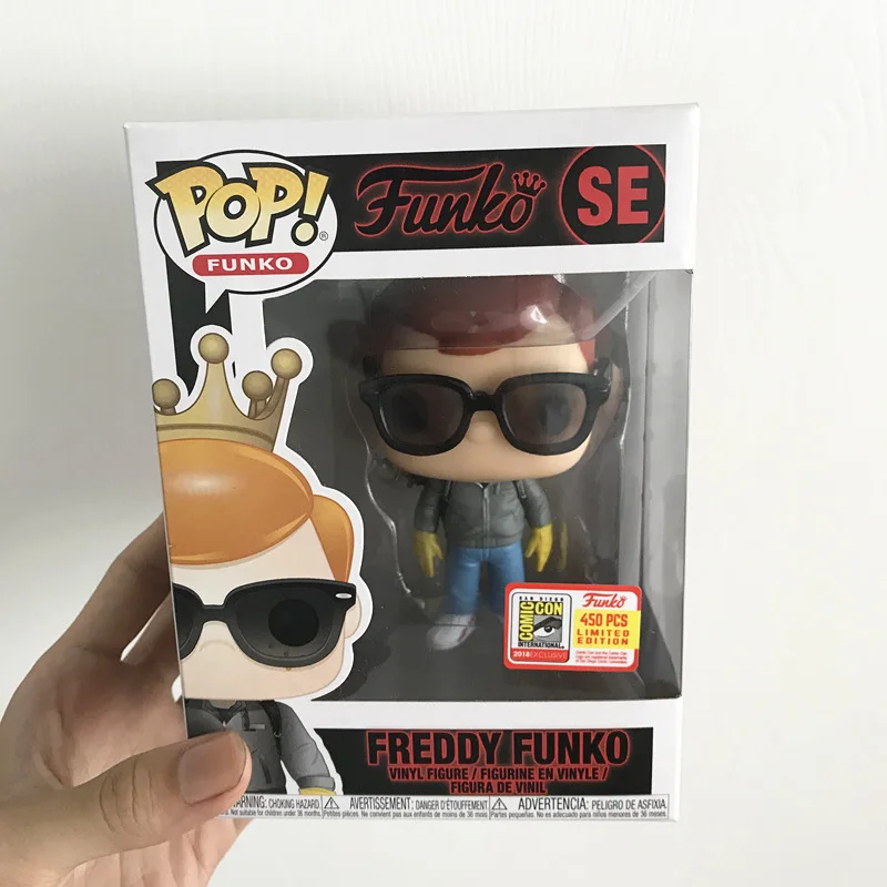 2018 SDCC exclusif 450 pièces Funko pop officiel étranger choses FREDDY FUNKO STEVE LE figurine d