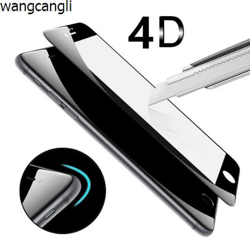 Закаленное стекло wcancanangli 4D твердость 9 H изогнутый край для iPhone 7 защитное полное