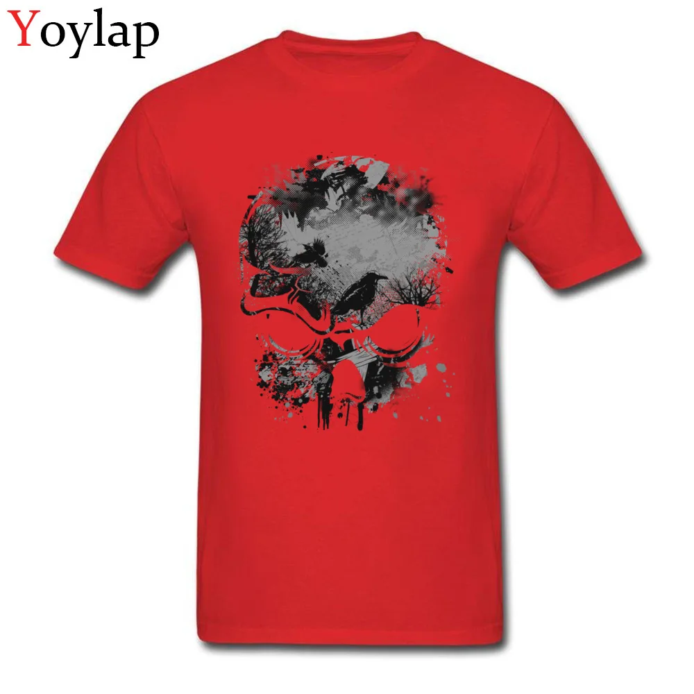 Cotton Fabric Mens Short Sleeve T Shirts Casual Tops T Shirt Prevailing Crazy Round Neck Sweatshirts Gift Top Quality red