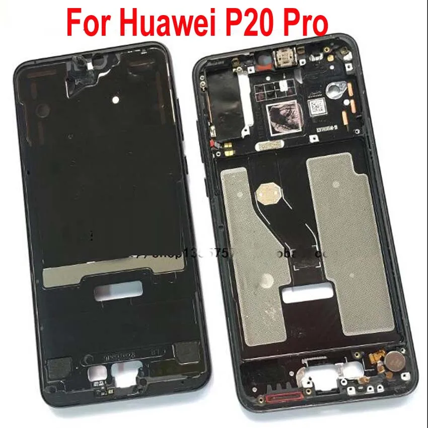 ЖК-экран Поддержка корпуса передняя рамка/средняя рамка с кнопками громкости питания для huawei P20 Pro P20Pro