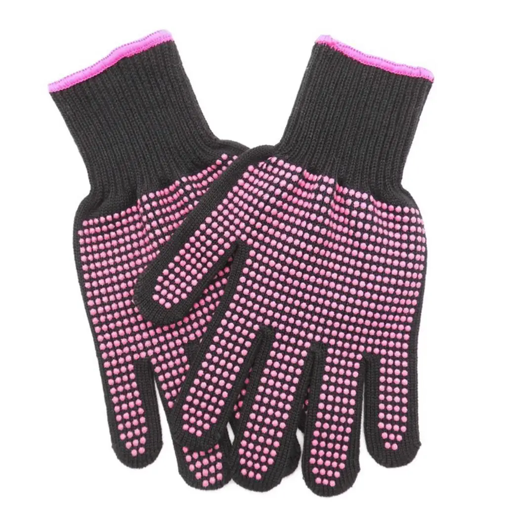 

Professional High Temperature Resistant Gloves for 22cm/8.7inch Curling Home 300C Iron Hair Straightener