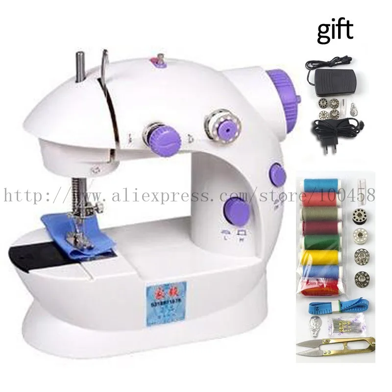 

Electric Multi-function Mini Sewing Machine Small Household Sartorially Belt transformer FHSM-202 +gift for your DIY