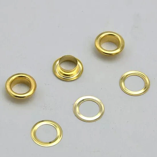 3/8 inch inner size Gold Grommets & Washers Purse Eyelet (long neck
