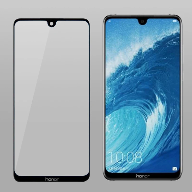Закаленное стекло с полным покрытием и клеем для Huawei Enjoy Max Защитная пленка экрана