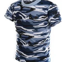 Морской камуфляж пустыня тренировочный джунгли Камуфляжный костюм в стиле милитари полевая тренировочная Мужская камуфляжная футболка с короткими рукавами S-4XL