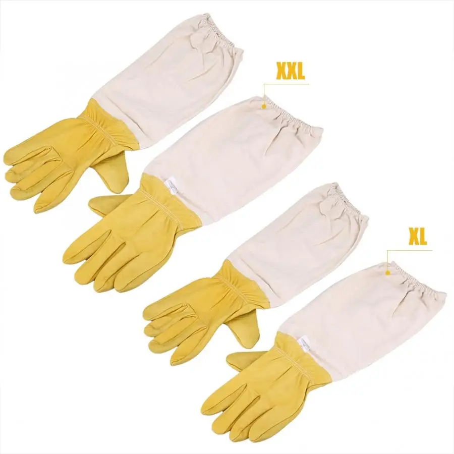 1 Pair Protective Long Sleeves Elastic Beekeeping Gloves Perfect Clothing Accessories for Beginner Beekeeper