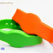 Bg-06 100 шт./лот 125 кГц T5577/T5567/T5557 Перезаписываемый RFID Браслет Копировать Клон удостоверения личности для Бассейны сауна тренажерный зал