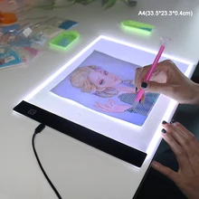 Детская рисовальная доска детская падающая машина светодиодный блокнот для рисования планшет USB питание A4 копировальная станция для Для мальчиков и девочек доска для рисования со светодиодами
