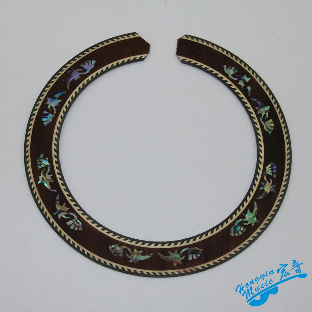 Guitar Circle Sound Hole Rosewood Colorful Shell Inlay For Classical