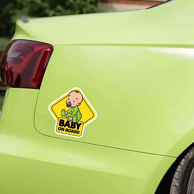 Автомобильный Стикеры Baby ON BOARD Предупреждение знак безопасности Стикеры s стайлинга автомобилей наклейки на авто тела двери окна Водонепроницаемый Стикеры аксессуары