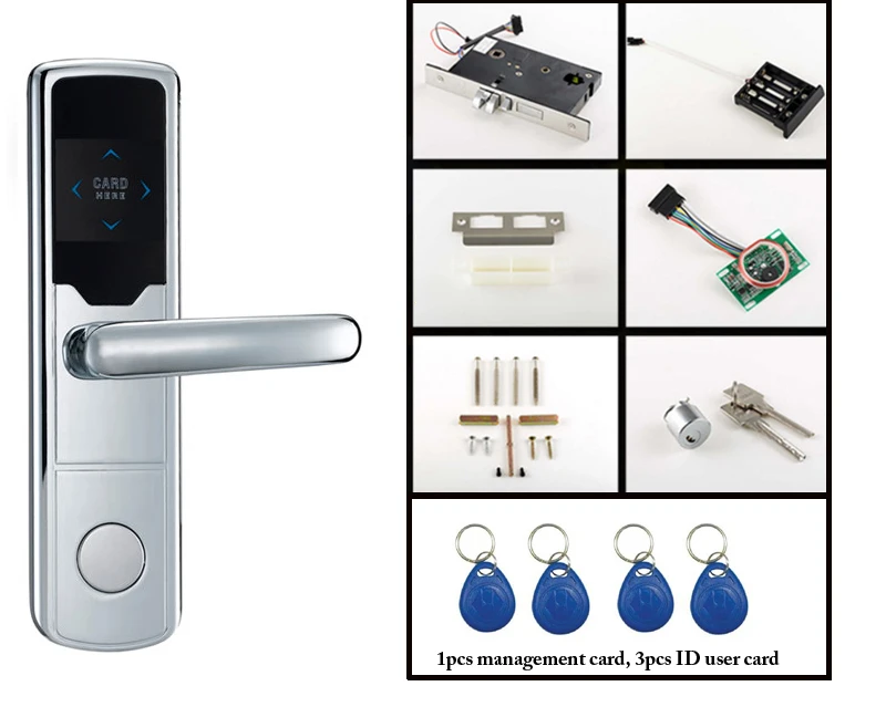Популярный цинковый сплав Магнитный RFID дверной замок ключ гостиничного номера системы