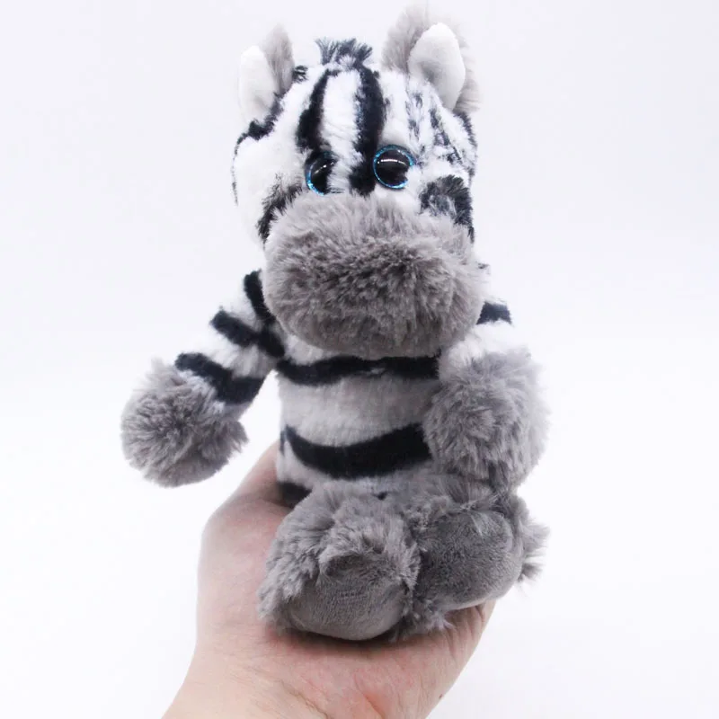 

Ty Big Eyes 6" 15cm Cute Zebra Plush Animal Stuffed Dolls Toys