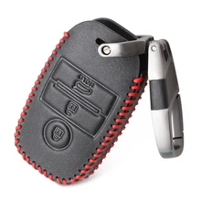 Чехол для дистанционного ключа от машины, чехол для Kia Ceed Cerato Optima Rio 3 K2 Soul Sportage, чехол для ключей из натуральной кожи