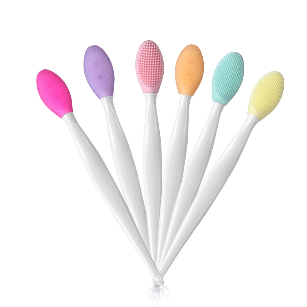

1PC Soft Handheld Silicone Face Care Clean Brush Exfoliator Blackhead Removal Facial Cleansing Massager Brush Makeup Tools