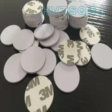 500 шт./лот ПВХ карты печатная карточка радиочастотной идентификации 125 кГц EM/TK4100 тег клейкую ленту 3м RFID Монета(20 мм/25 мм/30 мм